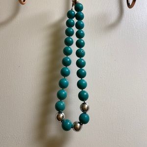 Genuine Turquoise and Sterling silver necklace